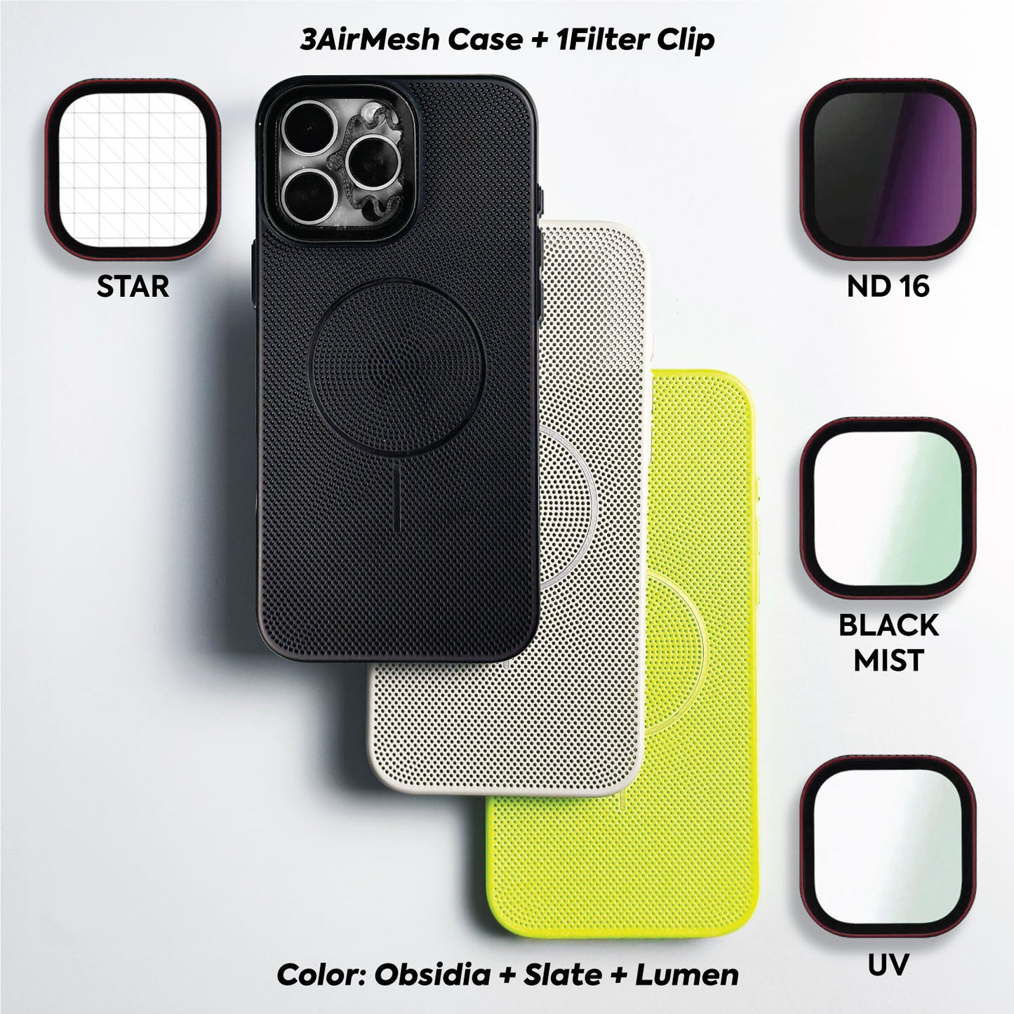 AirMesh Case + ClipFilter (Shipping Aug-15th)